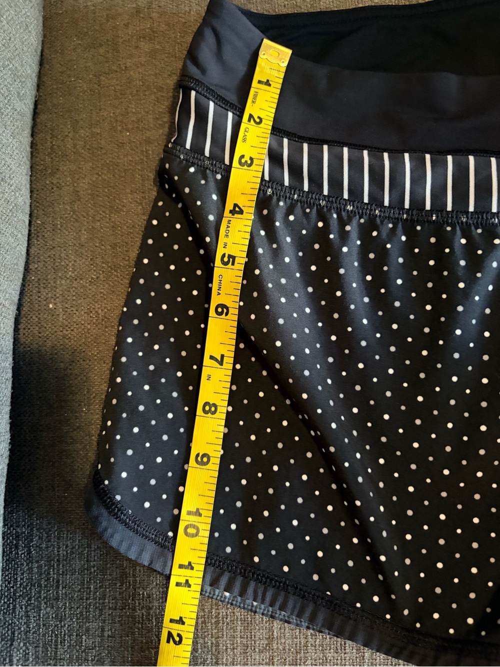 lululemon athletica Black Polka Dot Athletic Shorts - Picture 7 of 8